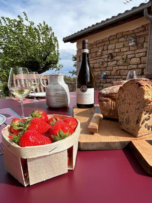Le Tinailler Grand Standing Au Coeur Des Vignes Villa Prissé Eksteriør bilde